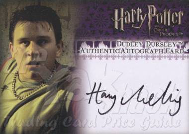 Harry Melling as Dudley Dursley Autograph - front