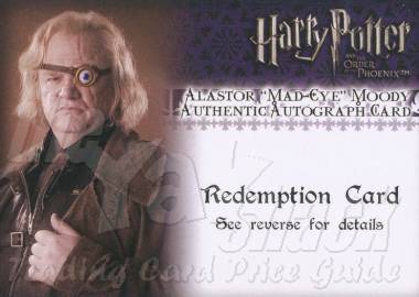 Brendan Gleeson as Mad-Eye Moody auto Redemption - front