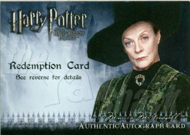 Dame Maggie Smith - Professor McGonagall (rare) (redemption) - front