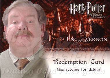 REDEMPTION Richard Griffiths as Uncle Vernon Dursley - front REDEMPTION Richard Griffiths as Uncle Vernon Dursley - front