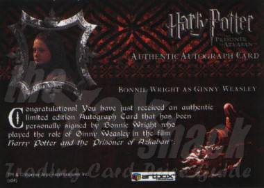 Bonnie Wright as Ginny Weasley - back