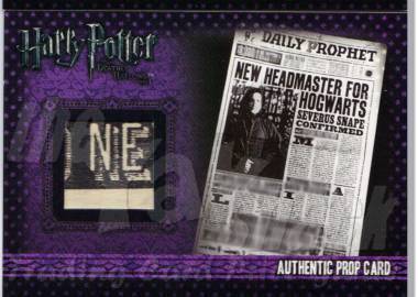 P9     The Daily Prophet, Severus Snape   - front