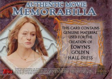 Eowyn's Golden Hall Dress - back