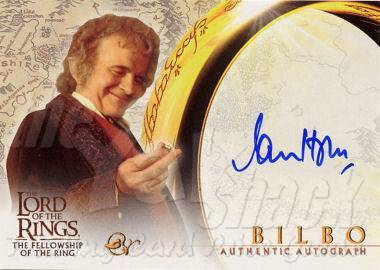 Ian Holm as Bilbo Baggins - front