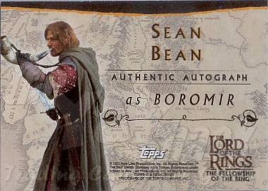 Sean Bean as Boromir - back