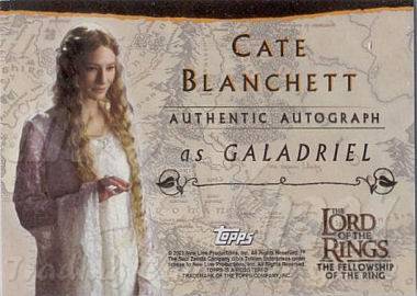 Cate Blanchett as Galadriel - back