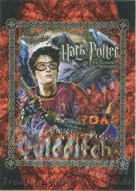 T2 Tin Promo card (Harry & Quidditch) - front