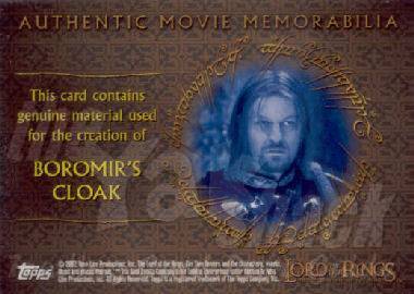 Boromir's Cloak - back