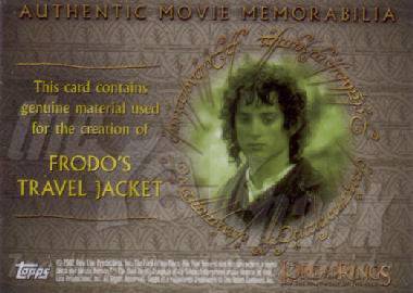 Frodo's Travel Jacket - back