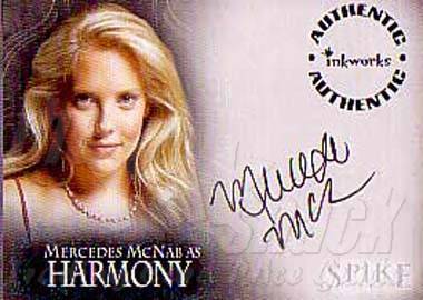 A4 Mercedes McNab (Harmony) Autograph Card - front