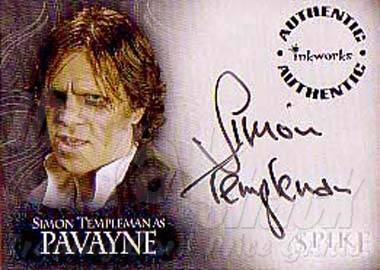 A10 Simon Templeman (Pavayne) Autograph Card  - front