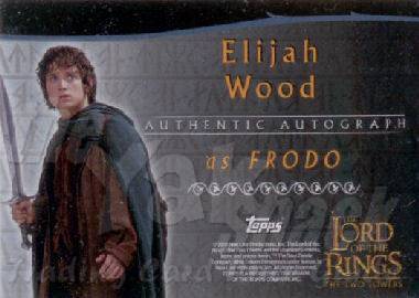 Elijah Wood as Frodo - back