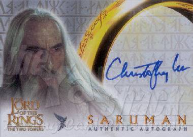 Christoper Lee as Saruman - front