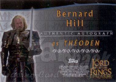 Bernard Hill as Theoden - back