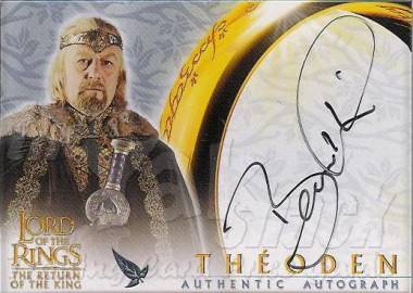 Bernard Hill as Theoden - back