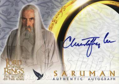 Christopher Lee as Saruman - front