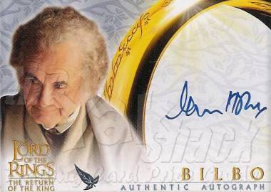 Ian Holm as Bilbo - front