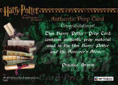 Prop Card - Practice Broom - back