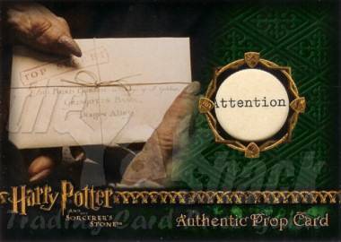 Prop Card - Gringotts Top Secret Letter - front