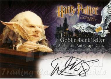 Warwick Davis as Goblin Bank Teller - front