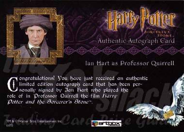 Ian Hart as Professor Quirrell - back