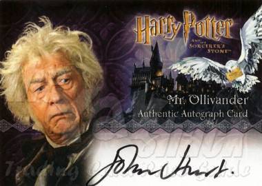 John Hurt as Mr Ollivander - front