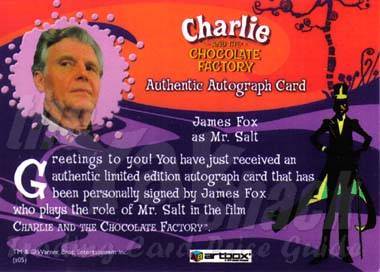 James Fox as Mr. Salt  - back