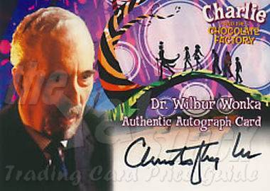Christopher Lee as Dr. Wilbur Wonka  - front