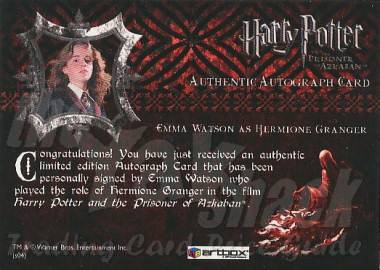 Emma Watson as Hermione Granger - back