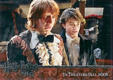  P3 Promo card (Ron and Harry in Dress Robes) - front