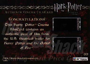 CFC9 - Harry Casting Spell (Priori Incantatem) - back