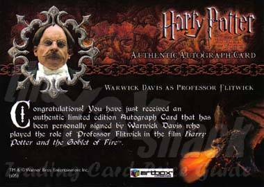 Warick Davies as Professor Flitwick - back