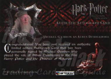 Michael Gambon as Albus Dumbledore - back