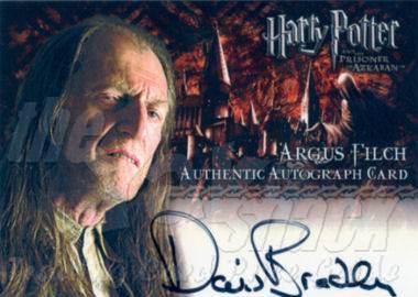 David Bradley as Argus Filch  - front