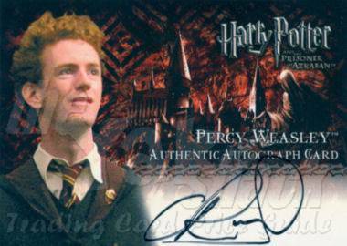 Chris Rankin as Percy Weasley  - front