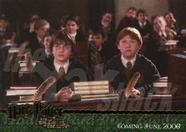 P1 Gold Promo Card featuring Harry and Ron - front
