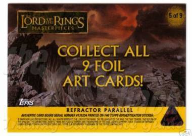 Frodo Prismatic Foil Art Card - back