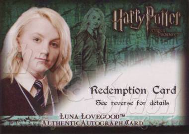 Luna Lovegood - Evanna Lynch (redemption) - front