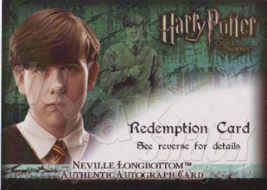 Neville Longbottom - Matthew Lewis  (redemption) - front